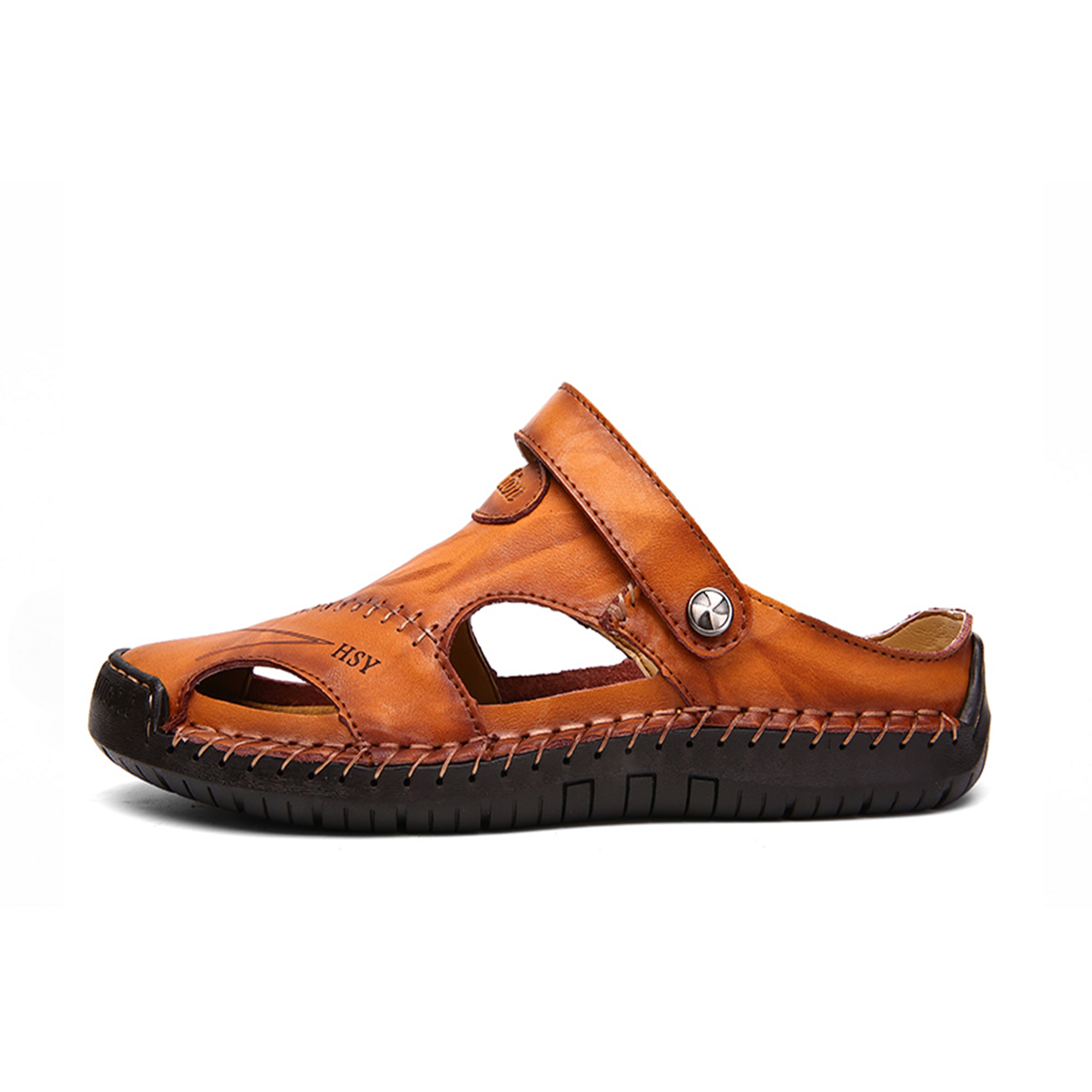 Men Hand Stitching Leather Sandals Calceus Buck